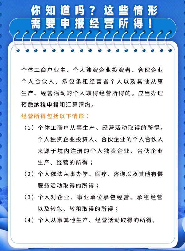 經(jīng)營所得個稅核定征收（經(jīng)營所得年度匯繳申請流程）