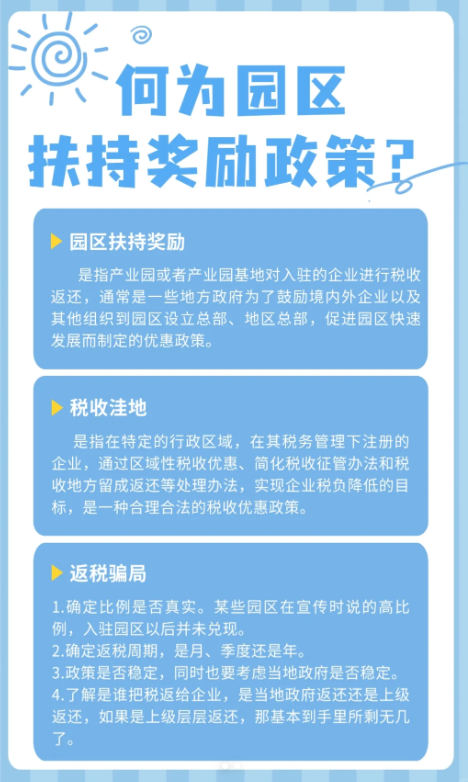 核定征收園區(qū)普惠性稅收減免新政策