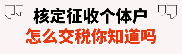 2024上海楊浦個體戶核定征收計算公式