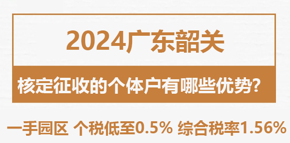 2024廣東韶關(guān)核定征收的個(gè)體戶都有哪些優(yōu)勢？