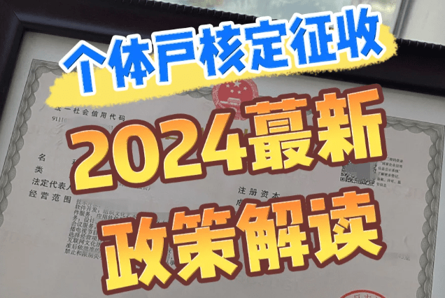 個(gè)體戶(hù)核定征收2024新政策