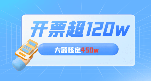 2024個(gè)體戶開票超120萬怎么繼續(xù)核定？（大額核定450w）