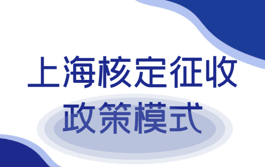 2024上海嘉定核定征收政策模式是什么樣子？