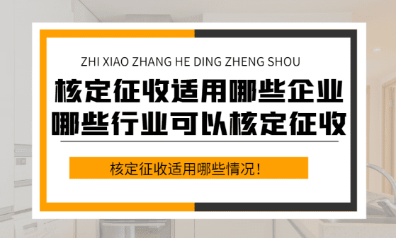 核定征收適用于哪些企業(yè)？（哪些行業(yè)可以核定征收）