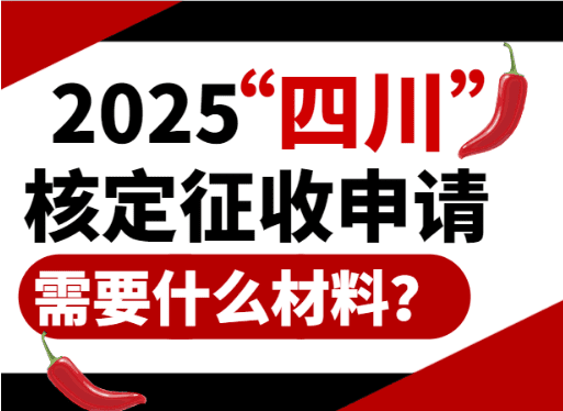 2025四川核定征收申請需要什么材料？