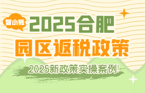 合肥園區(qū)返稅政策！2025新政策解析（附實操案例）！