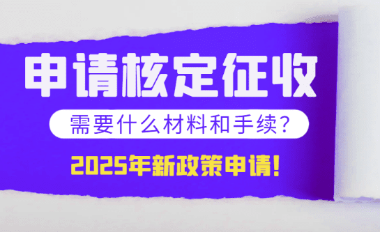 2025申請核定征收需要準(zhǔn)備什么材料和手續(xù)？